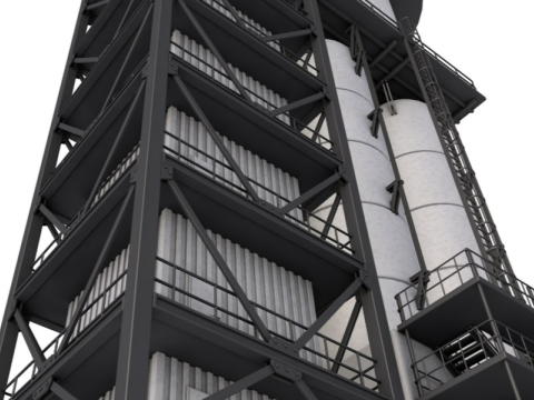 Refinery Module 3D मॉडल