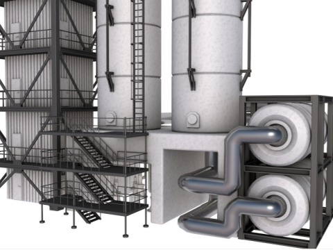 Refinery Module 3D मॉडल