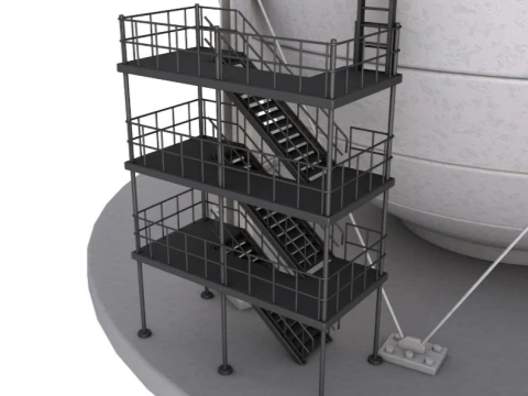 Refinery Module 3D Model
