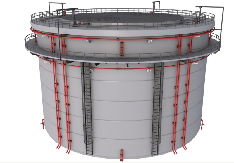 Industrial Silo Modello 3D .c4d .max .obj .3ds .fbx .stl .blend