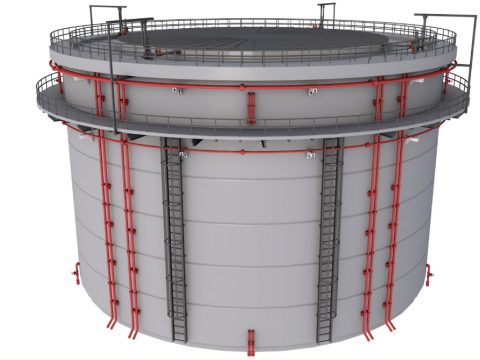 Industrial Silo Modello 3D