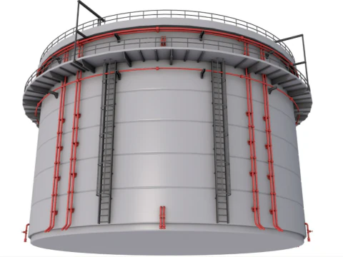 Industrial Silo 3D Model