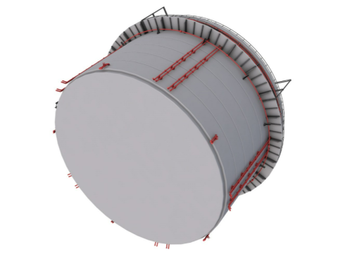 Industrial Silo Modello 3D