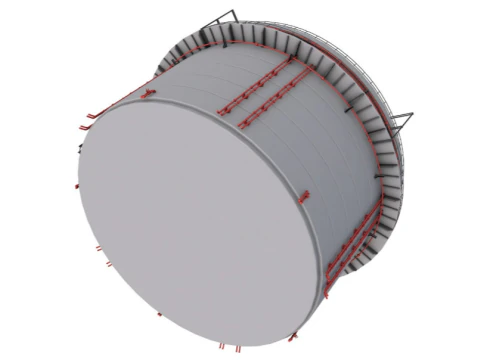 Industrial Silo 3D Model