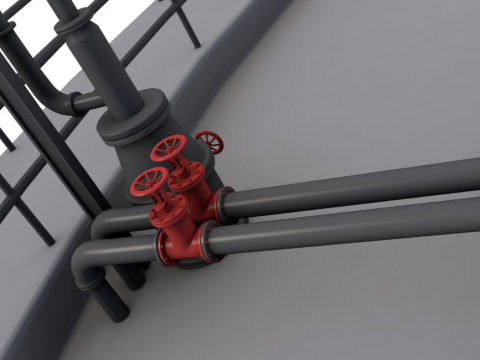 Industrial Silo Modello 3D