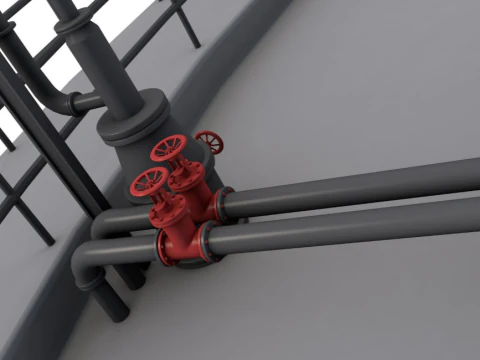 Industrial Silo 3D Model