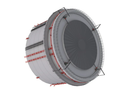 Industrial Silo 3D Model