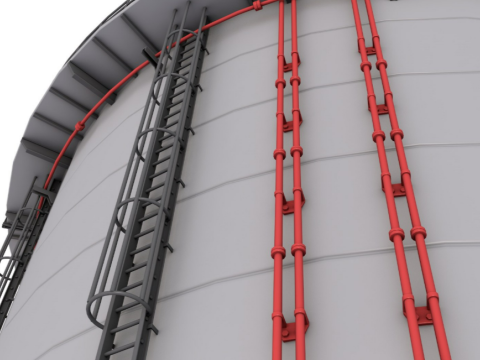 Industrial Silo Modello 3D