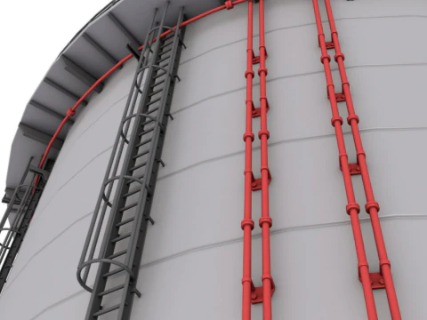 Industrial Silo 3D Model