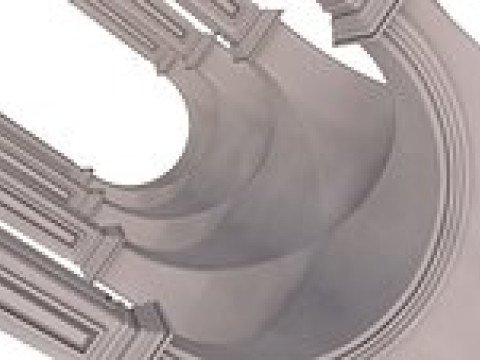Arched Vaulted Gallery 3Dモデル