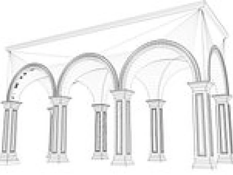 Arched Vaulted Gallery 3D Model