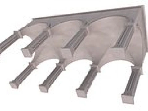 Arched Vaulted Gallery 3D Model