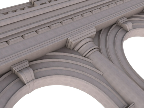 Classic Arched doorway 3Dモデル