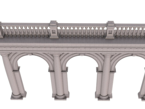 Classic Arched doorway 3Dモデル