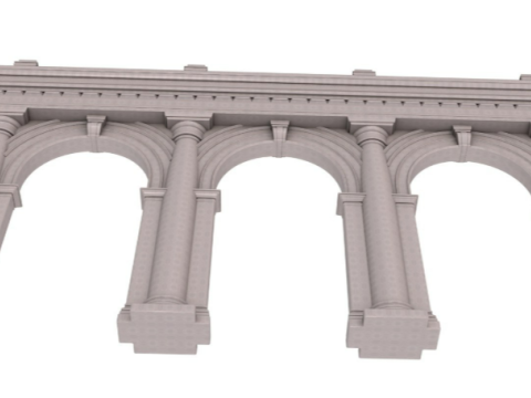Classic Arched doorway 3Dモデル