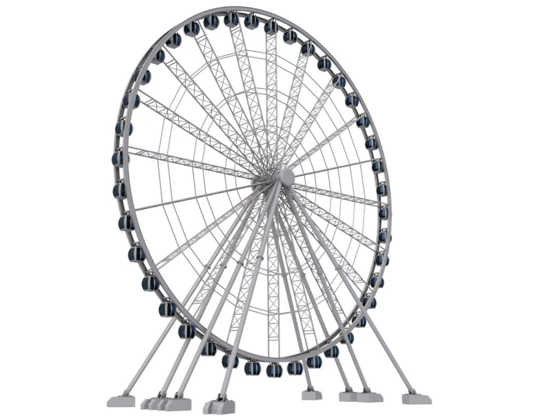 Ferris Wheel 3D Model .c4d .max .obj .3ds .fbx .stl .blend