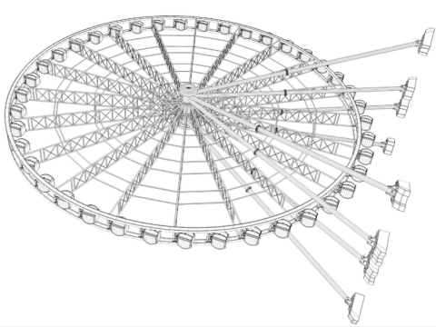 Ferris Wheel Modello 3D