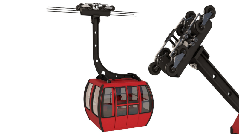 Ski Lift Gondola 3D मॉडल .c4d .max .obj .3ds .fbx .stl .blend 