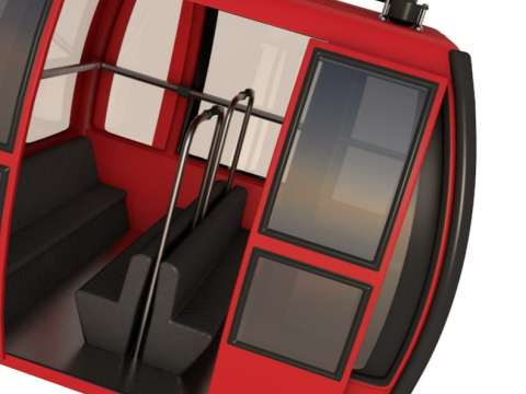 Ski Lift Gondola 3D मॉडल