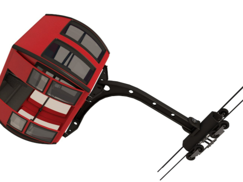 Ski Lift Gondola 3D मॉडल