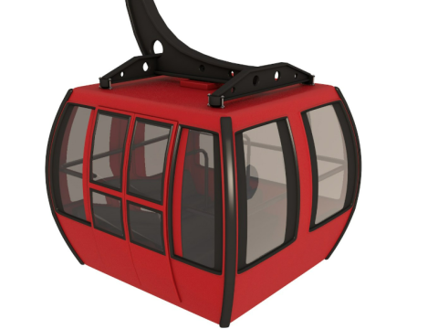 Ski Lift Gondola 3D मॉडल