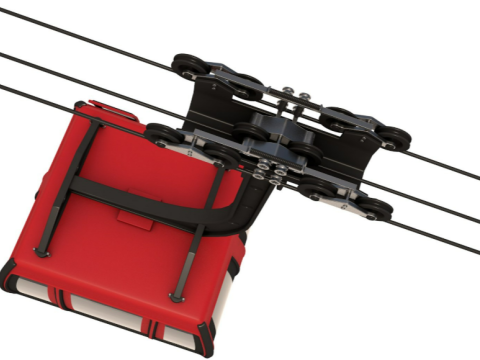Ski Lift Gondola 3D मॉडल