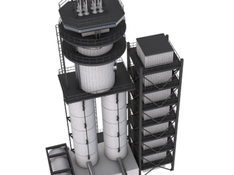 Refinery Modules collection Modelo 3D