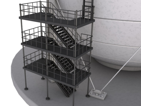 Refinery Modules collection Modelo 3D