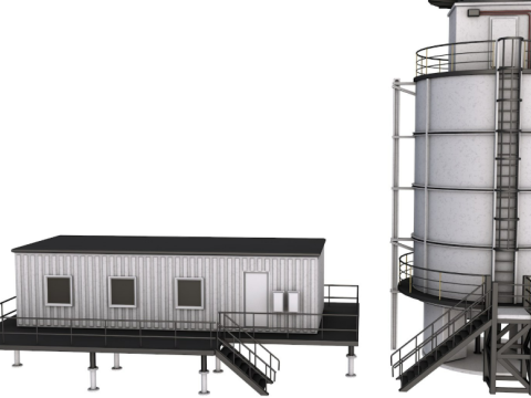 Refinery Modules collection Modelo 3D