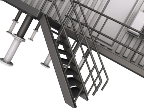 Refinery Modules collection Modelo 3D