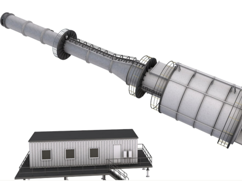 Refinery Modules collection Modelo 3D
