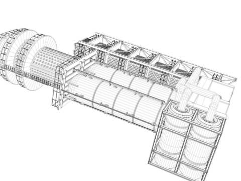 Refinery Modules collection Modelo 3D