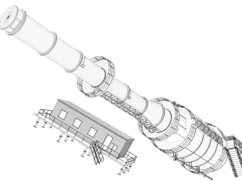 Refinery Modules collection Modelo 3D