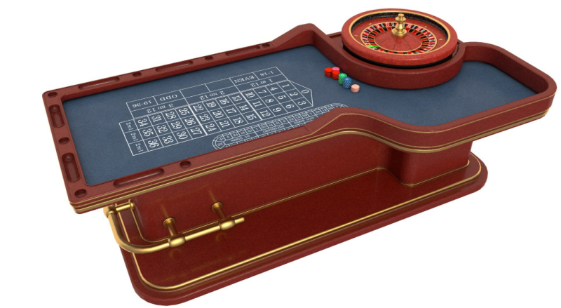 Roulette Table Model 3D .c4d .max .obj .3ds .fbx .stl .blend