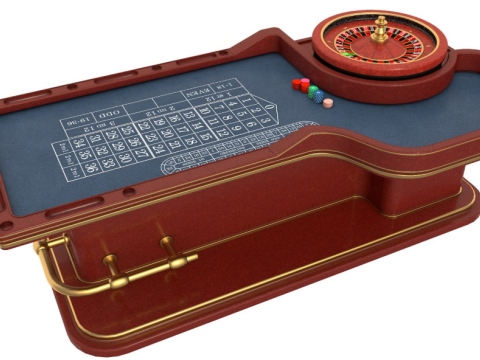 Roulette Table 3D Model