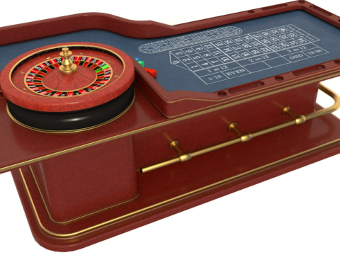 Roulette Table Model 3D
