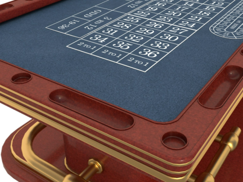 Roulette Table Model 3D
