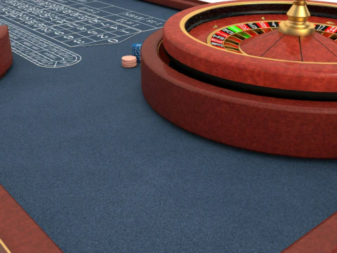 Tavolo della roulette Modello 3D