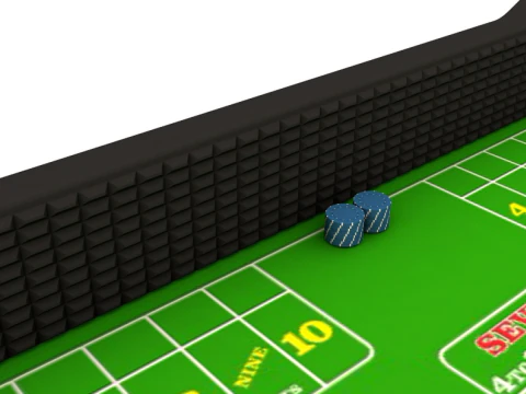 Tavolo dei Dadi Modello 3D