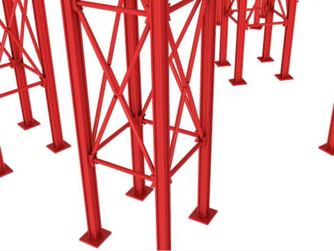 Roller Coaster Track 3D Model