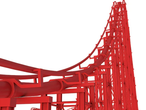 Jalur Roller Coaster Model 3D