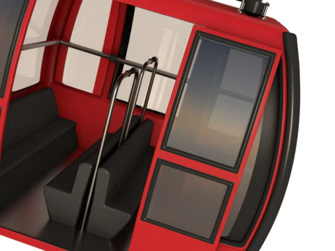 Ski Gondola Lift Towers collection 3D Model