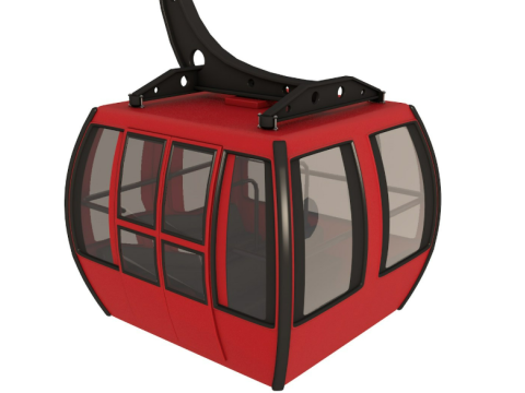 Ski Gondola Lift Towers collection 3Dモデル