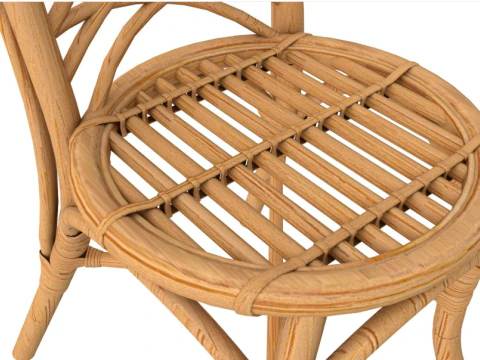 Dining Table with Chairs Set 3D Model