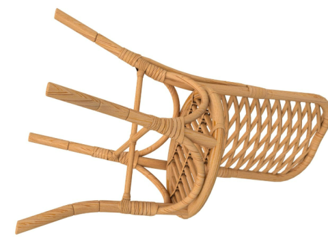 Dining Table with Chairs Set Modèle 3D
