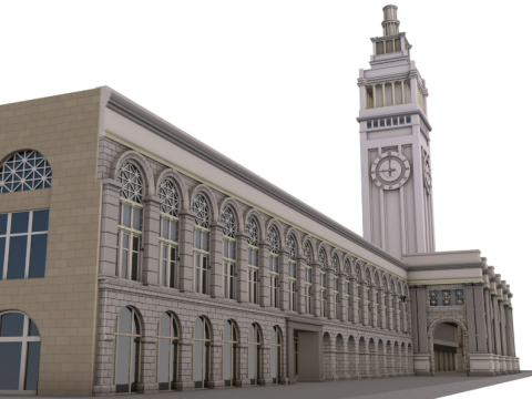 Ferry Building San Francisco 3D 모델