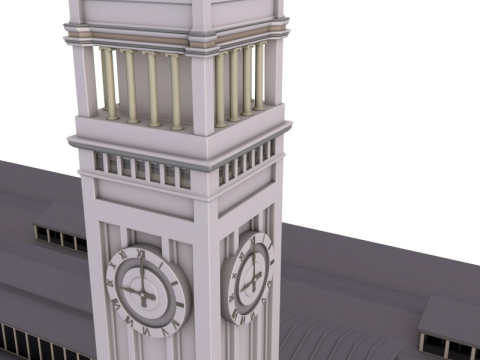 Ferry Building San Francisco 3D 모델