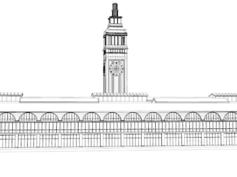 Ferry Building San Francisco 3D Model