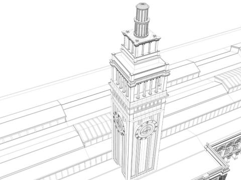 Ferry Building San Francisco 3D 모델