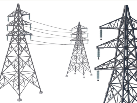 Electrical Power Line 3D Model